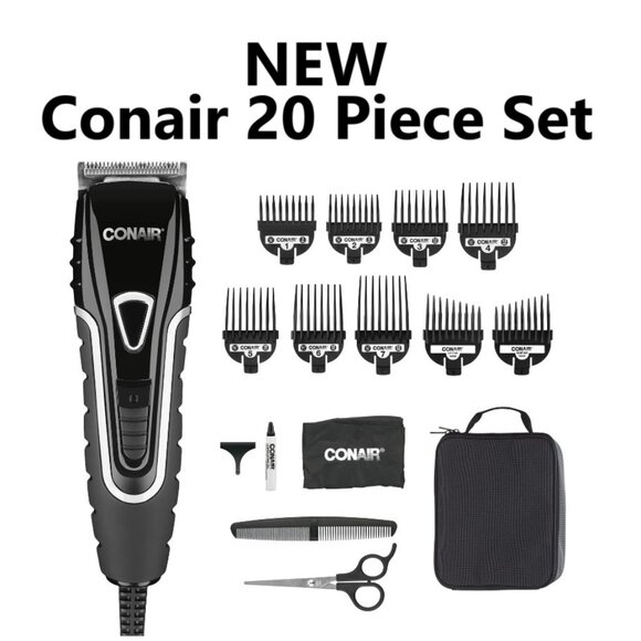 NEW Conair Barber Shop Professional Hair Clippers Cutting Kit Trimmer 20 Piece T - Picture 14 of 14